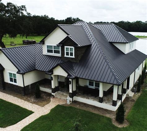 does black metal roof make house hotter|textured black metal roof.